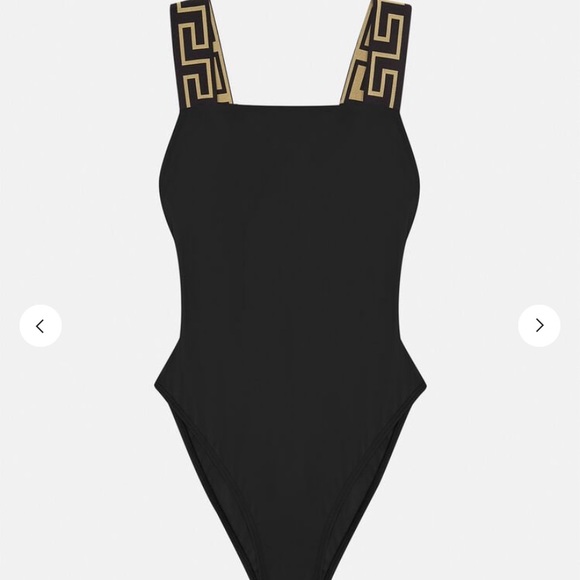 GRECA BORDER ONE-PIECE SWIMSUIT